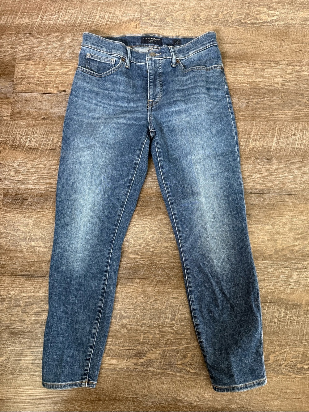 Lucky Brand Women's Faded Blue Skinny Jeans